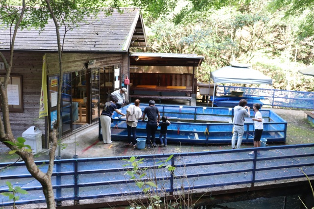 釣り堀「穂里山」で釣って、焼いて、食べる!! 手ぶらで楽しむ釣り体験
